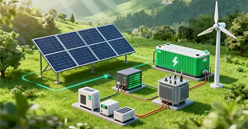 集成高效光伏组件、高性能储能系统、先进逆变器与智能EMS。